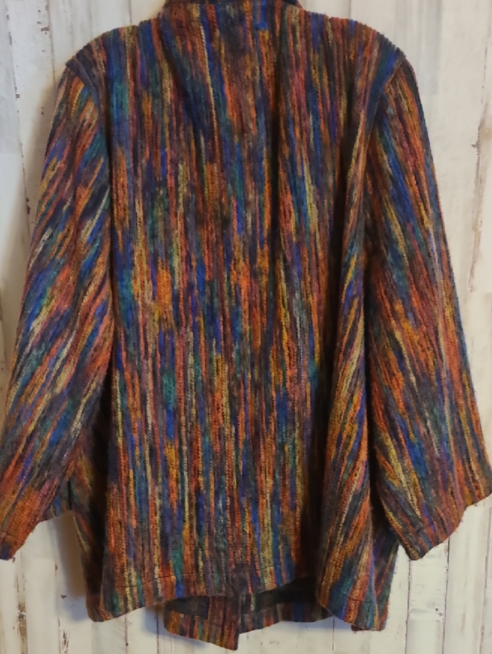 Habitat Multicolor Striped Knit Jacket - 2X - Picture 7 of 7